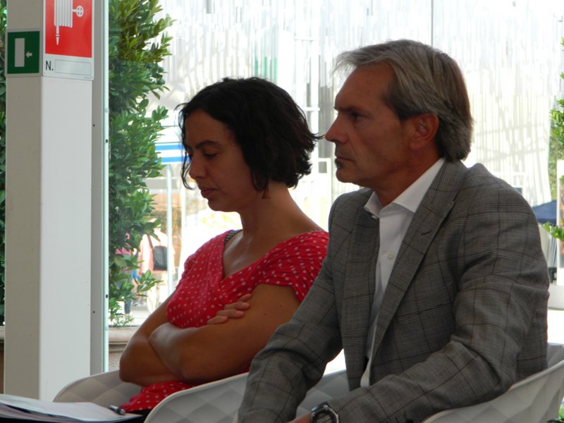 Evento CETS 09/09/2015: Julia Steiner, referente CETS IPAMAC per Europarc France; Javier Gòmez Limon, Referente CETS Europarc Spagna