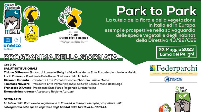 Park to park, evento al Parco nazionale  della  Maiella il 23 maggio